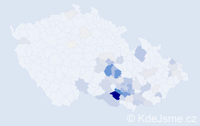 Příjmení: 'Maša', počet výskytů 219 v celé ČR