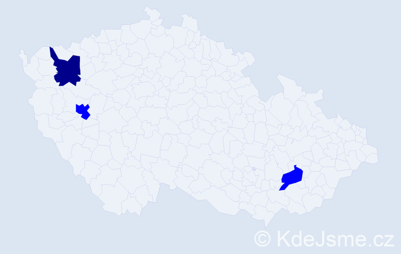 Příjmení: 'Kharchuk', počet výskytů 4 v celé ČR