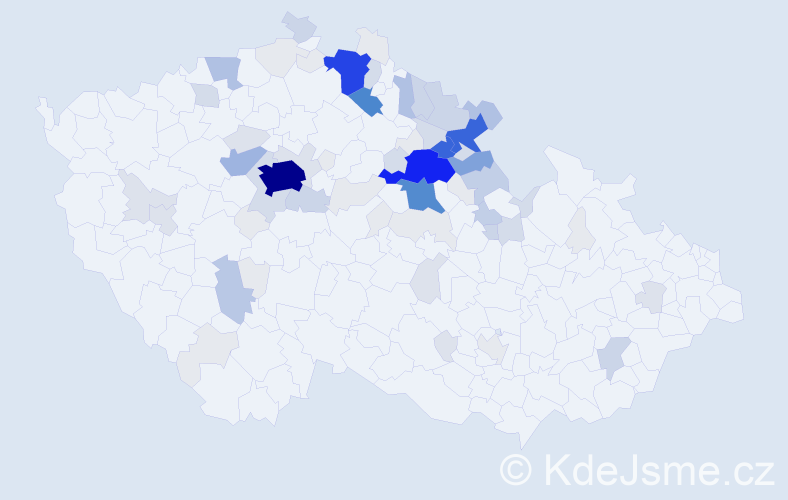 Příjmení: 'Cejnar', počet výskytů 378 v celé ČR
