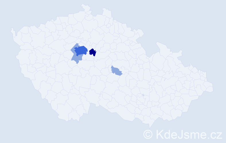 Příjmení: 'Bukeš', počet výskytů 13 v celé ČR