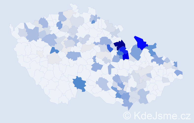 Příjmení: 'Neugebauer', počet výskytů 401 v celé ČR