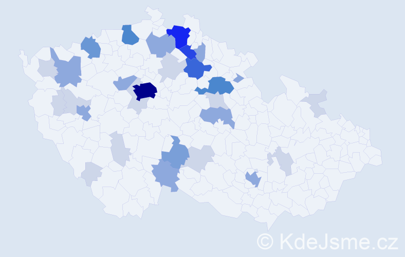 Příjmení: 'Charousek', počet výskytů 94 v celé ČR