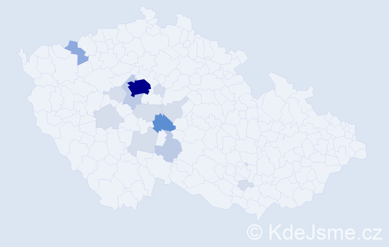 Příjmení: 'Pitráková', počet výskytů 41 v celé ČR