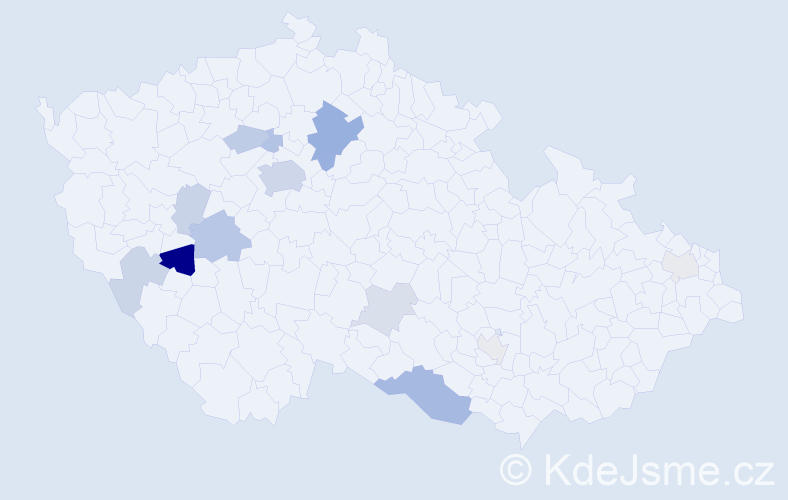 Příjmení: 'Ungureanu', počet výskytů 32 v celé ČR
