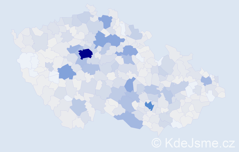 Příjmení: 'Havelka', počet výskytů 3563 v celé ČR