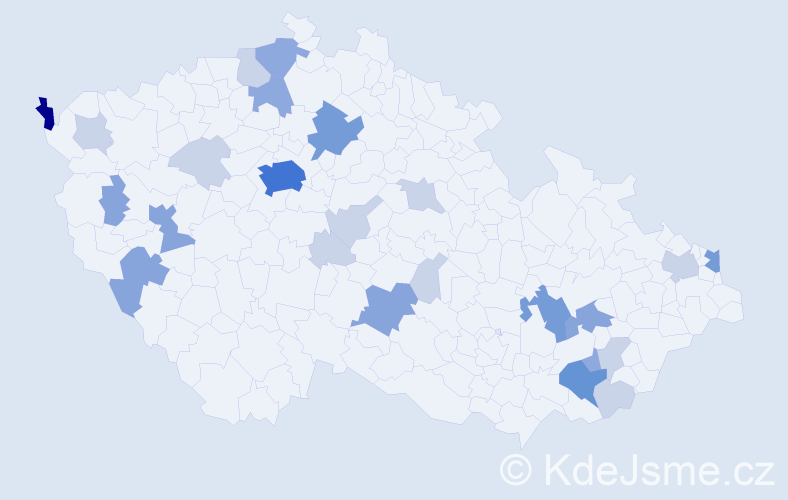 Příjmení: 'Pleško', počet výskytů 71 v celé ČR