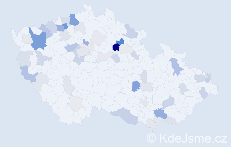 Příjmení: 'Škultéty', počet výskytů 151 v celé ČR