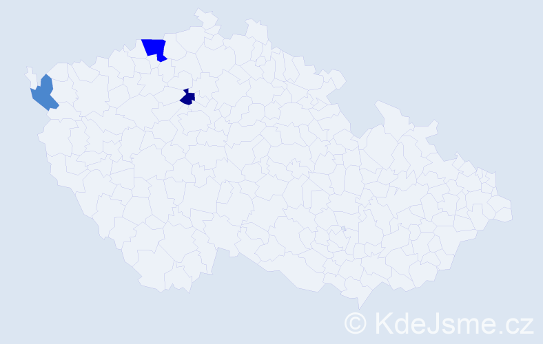 Příjmení: 'Rapprichová', počet výskytů 6 v celé ČR