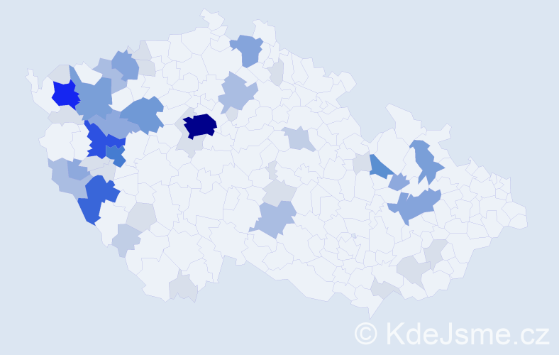 Příjmení: 'Steidlová', počet výskytů 159 v celé ČR