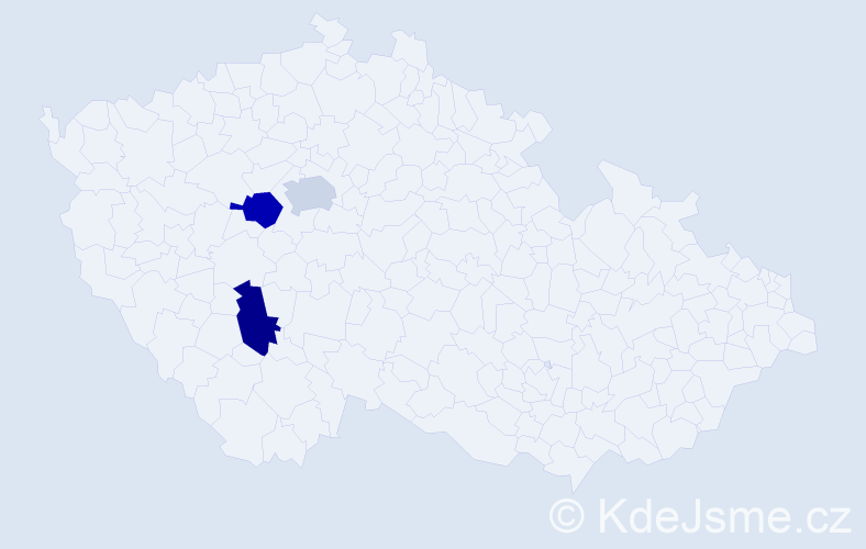 Příjmení: 'Eisel', počet výskytů 3 v celé ČR