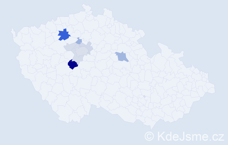 Příjmení: 'Němota', počet výskytů 22 v celé ČR