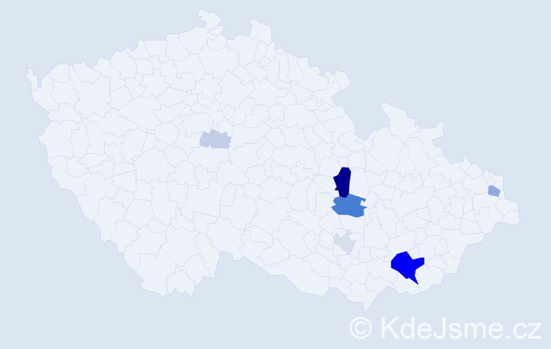Příjmení: 'Partyšová', počet výskytů 29 v celé ČR
