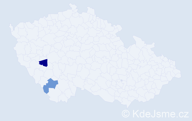 Příjmení: 'Kartschall', počet výskytů 2 v celé ČR