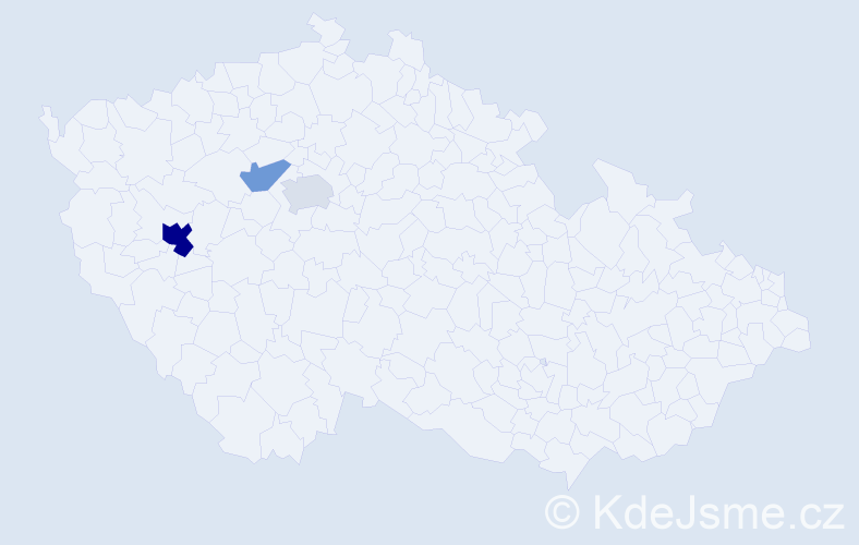 Příjmení: 'Tomačková', počet výskytů 6 v celé ČR