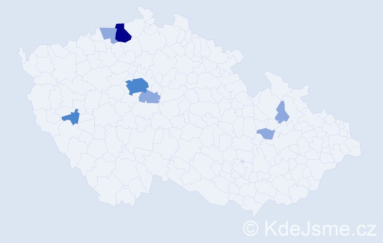 Příjmení: 'Lehr', počet výskytů 21 v celé ČR