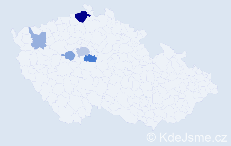 Příjmení: 'Peršl', počet výskytů 14 v celé ČR