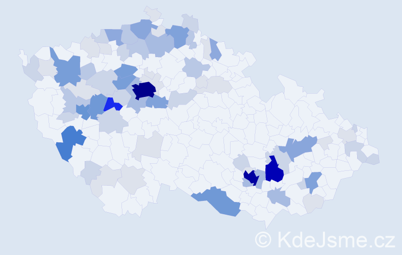 Příjmení: 'Taušová', počet výskytů 293 v celé ČR