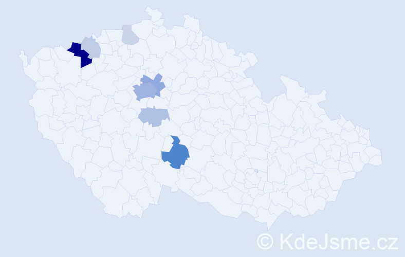 Příjmení: 'Lulová', počet výskytů 29 v celé ČR