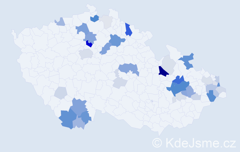 Příjmení: 'Grohman', počet výskytů 126 v celé ČR