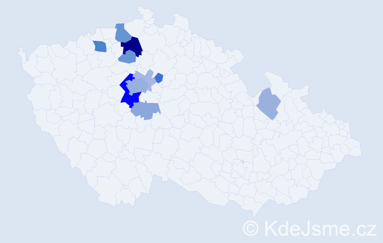 Příjmení: 'Čenská', počet výskytů 32 v celé ČR