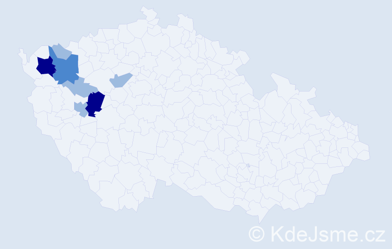 Příjmení: 'Karfiolová', počet výskytů 14 v celé ČR