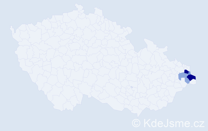 Příjmení: 'Lassek', počet výskytů 15 v celé ČR
