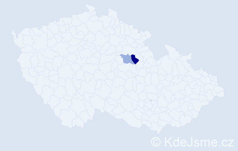 Příjmení: 'Kejs', počet výskytů 2 v celé ČR