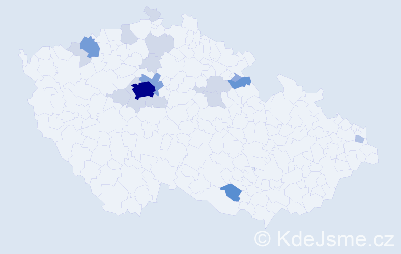 Příjmení: 'Postler', počet výskytů 53 v celé ČR