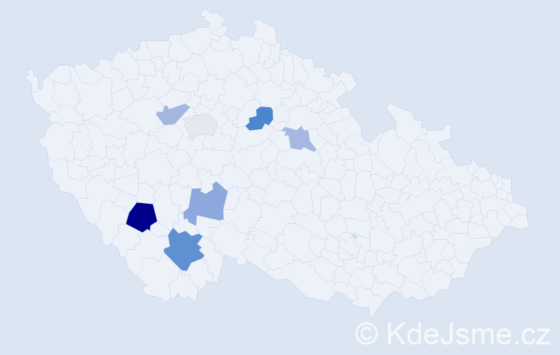 Příjmení: 'Breit', počet výskytů 11 v celé ČR