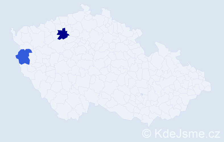 Příjmení: 'Křepčíková', počet výskytů 12 v celé ČR