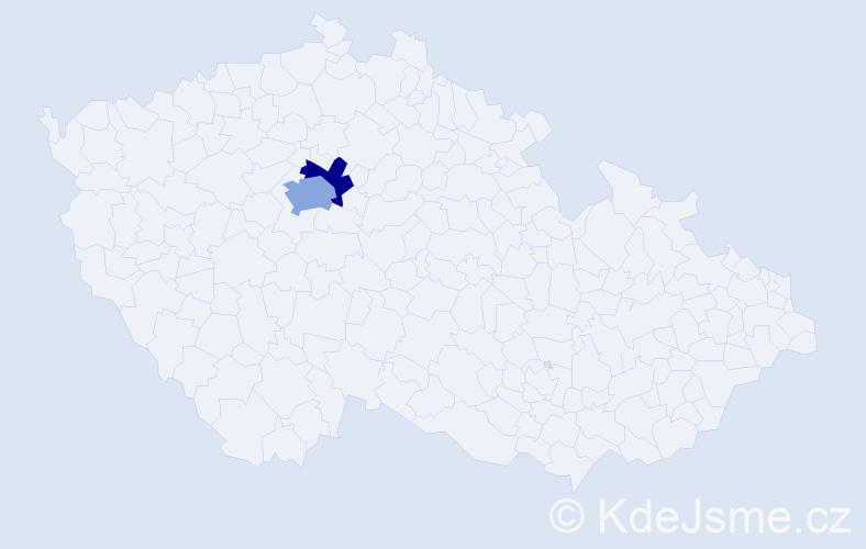 Příjmení: 'Kilies', počet výskytů 3 v celé ČR