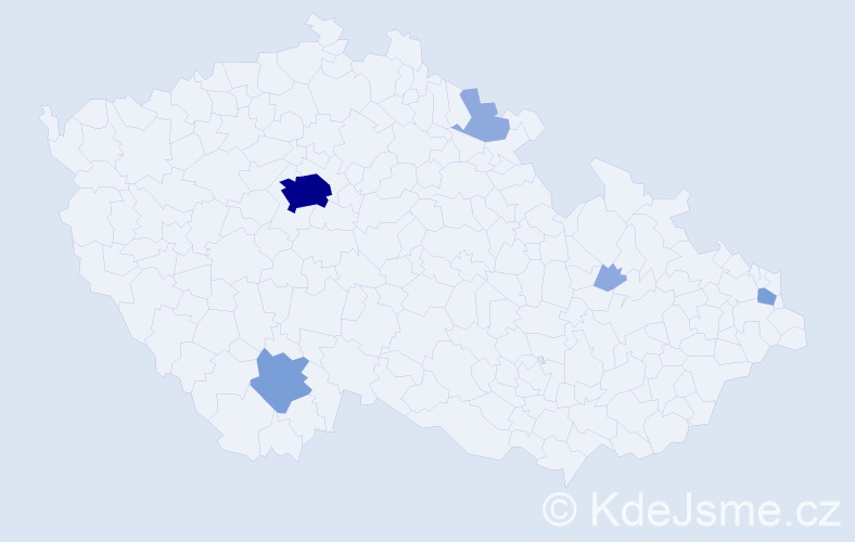 Příjmení: 'Šimurka', počet výskytů 13 v celé ČR