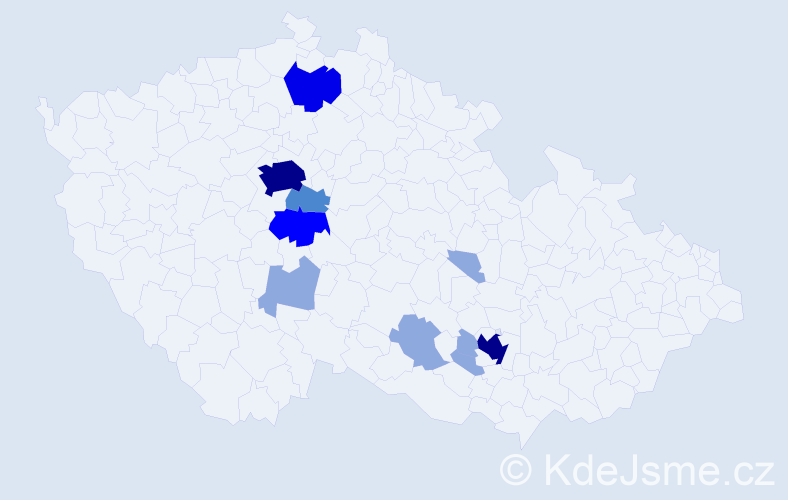 Příjmení: 'Vieweghová', počet výskytů 29 v celé ČR