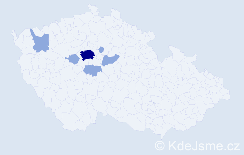 Příjmení: 'Kalashnikova', počet výskytů 14 v celé ČR