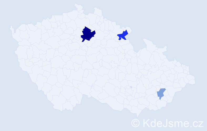 Příjmení: 'Pápaiová', počet výskytů 7 v celé ČR