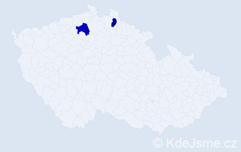 Příjmení: 'Buchtynová', počet výskytů 2 v celé ČR