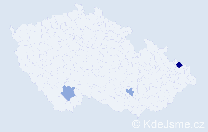 Příjmení: 'Haľama', počet výskytů 8 v celé ČR