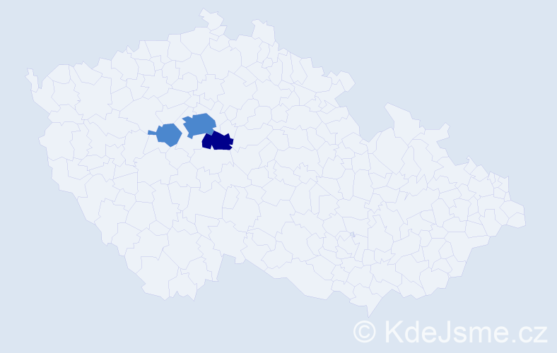 Příjmení: 'Ragauerová', počet výskytů 5 v celé ČR