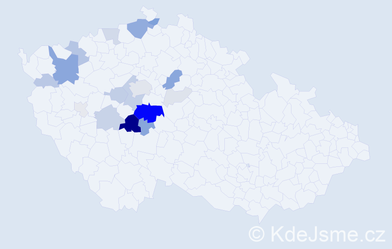 Příjmení: 'Čermoch', počet výskytů 63 v celé ČR