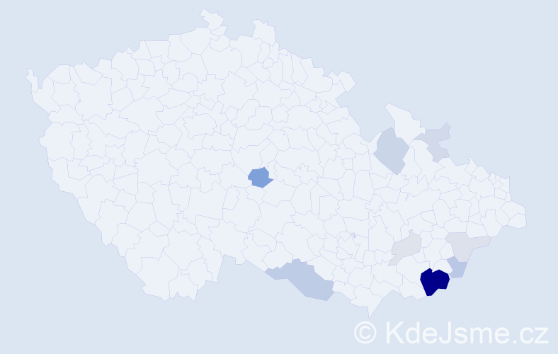 Příjmení: 'Guričová', počet výskytů 31 v celé ČR