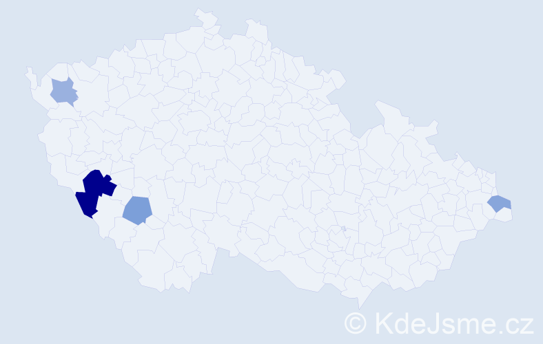 Příjmení: 'Krompaská', počet výskytů 7 v celé ČR