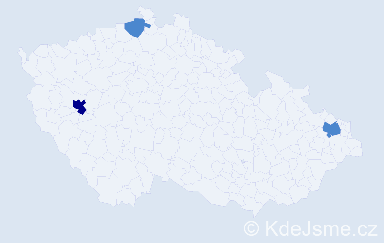 Příjmení: 'Drasík', počet výskytů 5 v celé ČR