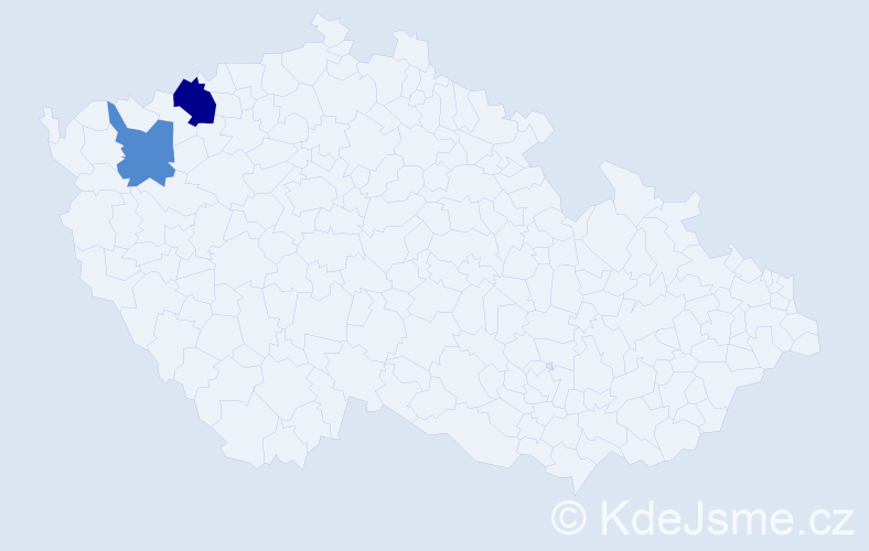 Příjmení: 'Kandúr', počet výskytů 3 v celé ČR