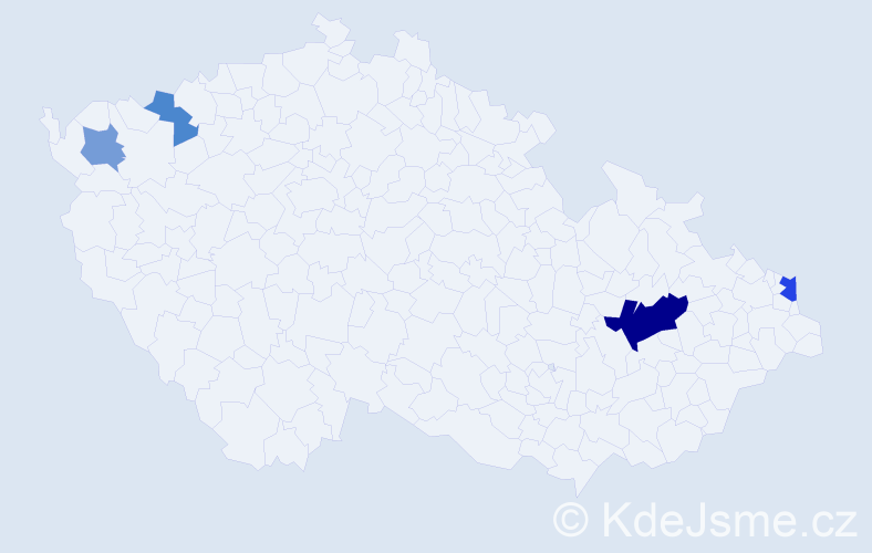 Příjmení: 'Semjon', počet výskytů 9 v celé ČR