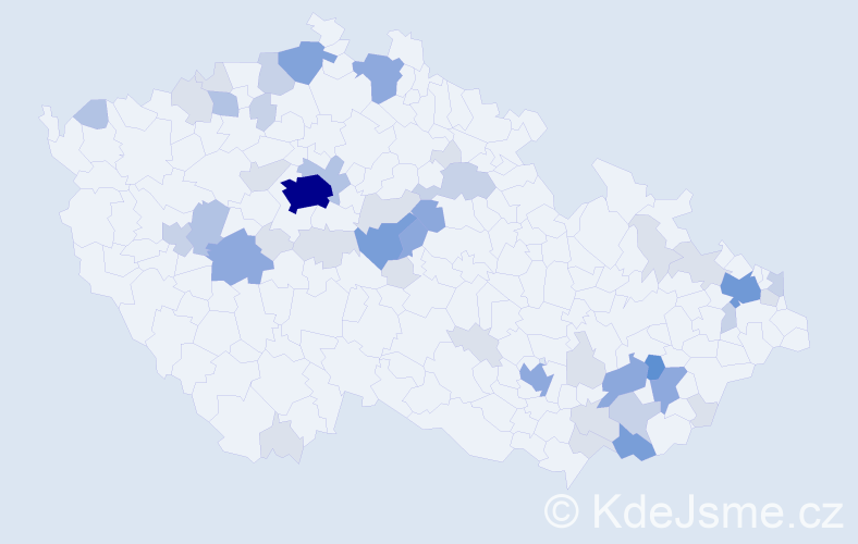 Příjmení: 'Herodesová', počet výskytů 136 v celé ČR