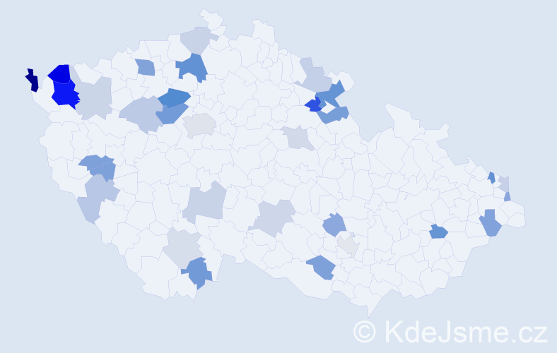 Příjmení: 'Halaj', počet výskytů 61 v celé ČR