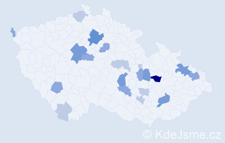 Příjmení: 'Nedopil', počet výskytů 52 v celé ČR