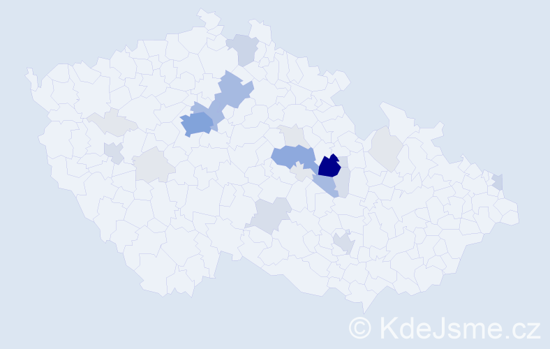 Příjmení: 'Renza', počet výskytů 97 v celé ČR