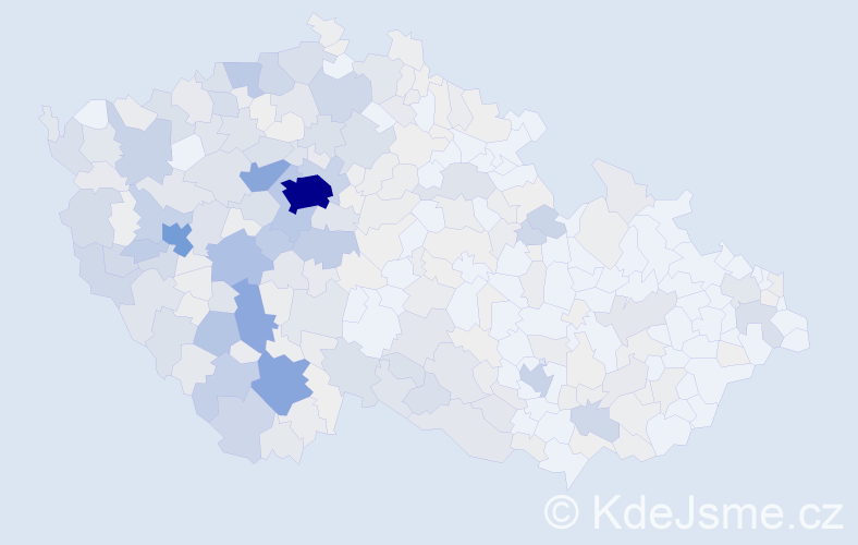 Příjmení: 'Mařík', počet výskytů 1633 v celé ČR