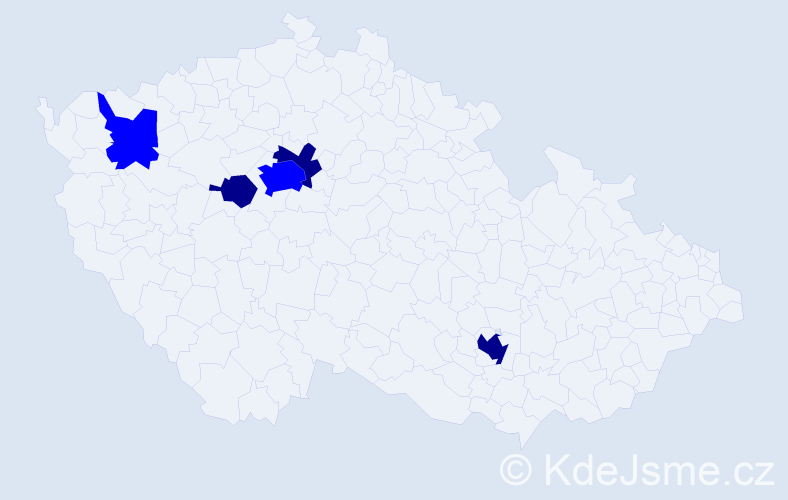 Příjmení: 'Kurhajec', počet výskytů 8 v celé ČR